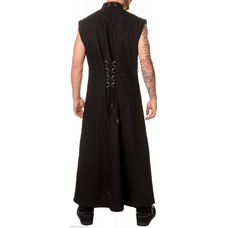 Mens Thread Metal Punk EMO Coat Men Gothic Coat